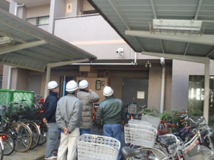 安全協力役員と合同の安全パトロール